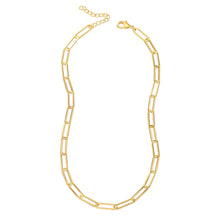 Load image into Gallery viewer, Hapuxt 14K Gold Plated Paperclip Chain Necklaces for Women 16-18inch