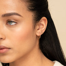 Load image into Gallery viewer, Hapuxt 14K Gold Plated Endless Hoop Earrings Lightweight Thin Gold Hoop Earrings 30mm-70mm