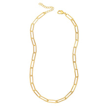 Load image into Gallery viewer, Hapuxt 14K Gold Plated Paperclip Chain Necklaces for Women 16-18inch
